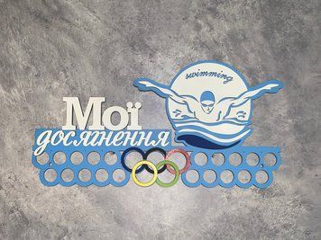 Медальниця плавання індивідуальна 50смх35см блакитна (Medalnutsa-0602-949) doub_07020602Medalnitsa_plavanie_790_2 фото