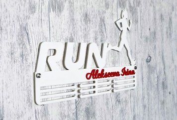 Медальниця для легкої атлетики, для бега, run, холдер для медалей 3894487502_medalnitsa-beg-legkaya фото