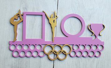 Медальниця гімнастика індивідуальна 50смх35см Фіалко (Medalnutsa-0602-400) 0702Medalnitsa_gimnastica_790_19 фото