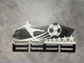 Медальница футбол 50смх35см черная (Medalnutsia-47) Medalnitsa_football_790_6 фото